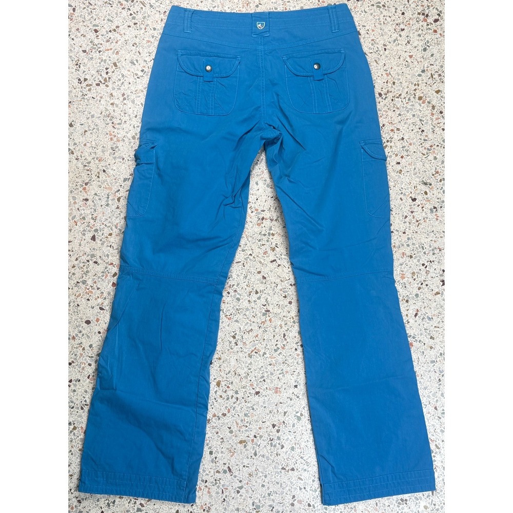 Kuhl Vintage Patina Dye Women's Straight Leg Cargo Blue Pants Size 6 Reg - Picture 9 of 11
